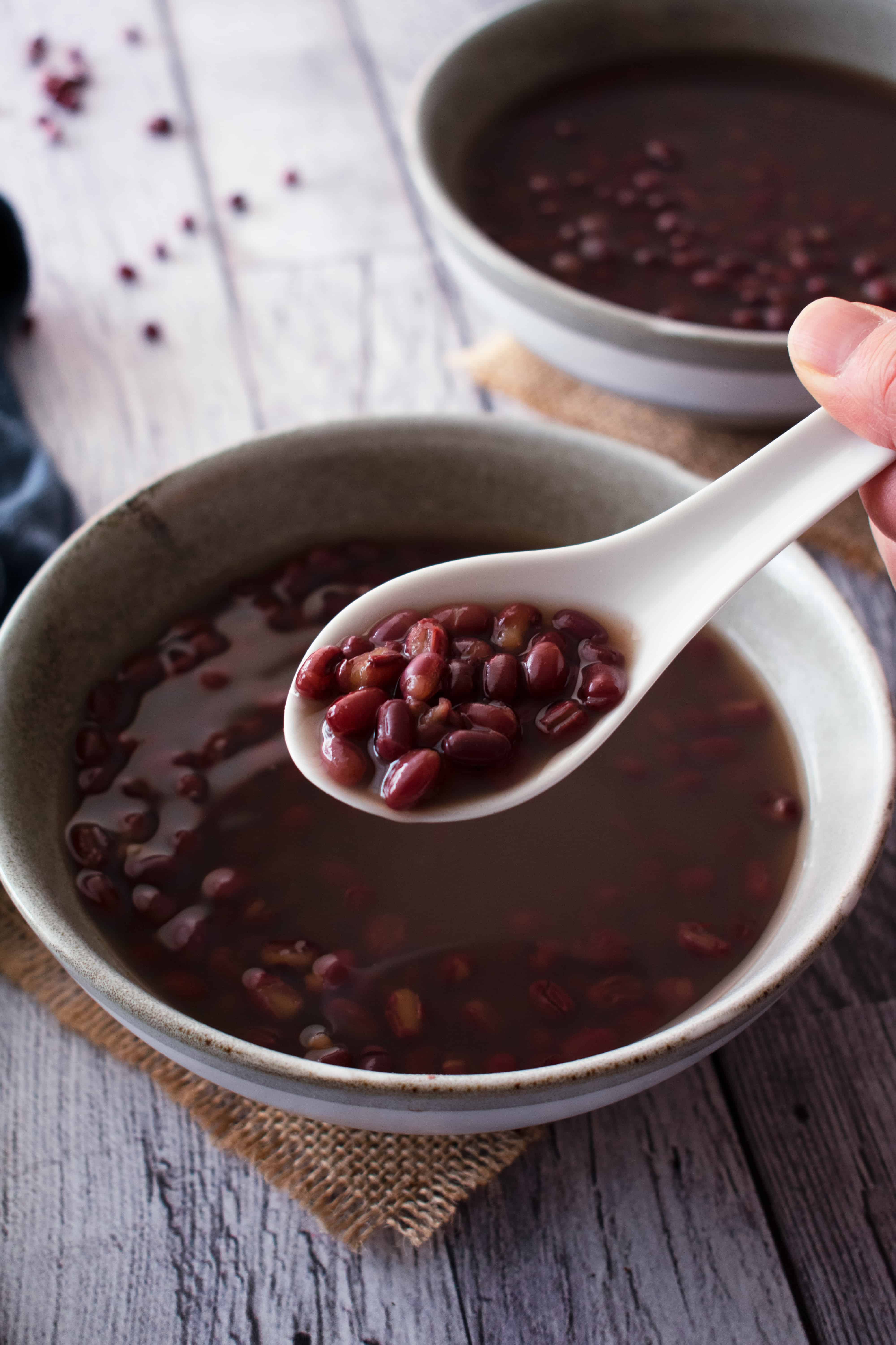 Pressure Cooker Sweet Red Bean Soup (Hong Dou Tang) - Scruff & Steph